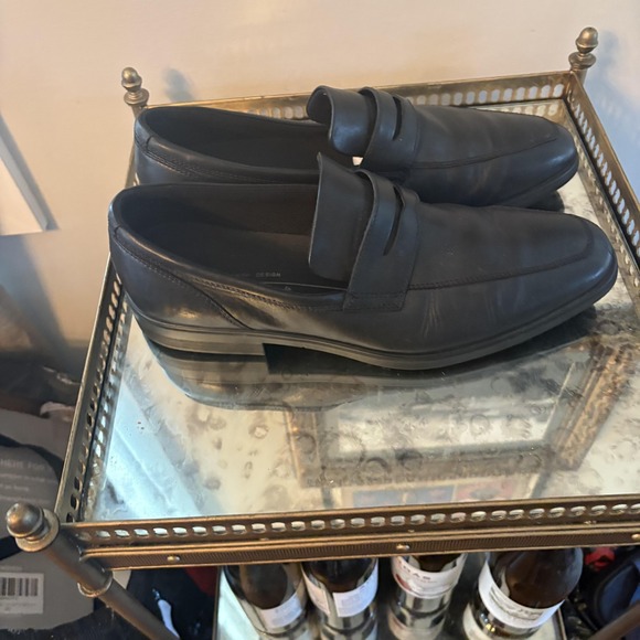 Ecco Shoes Mens Size 14 Leather Loafers Comfort Dress Slip On Danish‎ Design - Picture 4 of 6